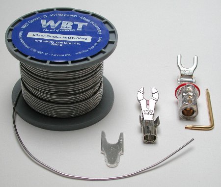 WBT Solder and Three Different Spades