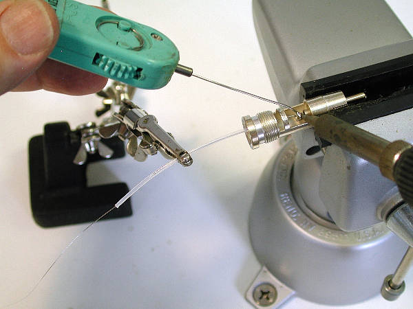 Soldering the conductors